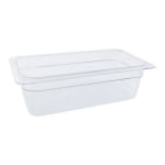 Cambro 1/3 Size Camwear Food Pan, 4in x 7in x 13in, Clear