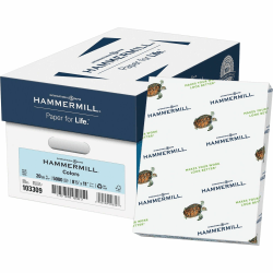 Hammermill Fore Super-Premium Color Copy Paper, Canary, Letter (8.5in x 11in), 500 Sheets Per Ream, 20 Lb, 30% Recycled