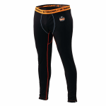 Ergodyne N-Ferno 6480 Base Layer Thermal Bottoms, Large, Black