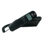 AT&T TR1909 Corded Trimline Phone With Call Waiting/Caller ID, Black