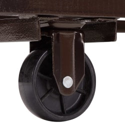 National Public Seating Folding Chair Dolly, DY-35, 38-1/2inH x 19-1/4inW x 81inD, Brown