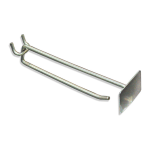 Azar Displays Galvanized Metal Scan Plate Hooks, 6in, Pack Of 50 Hooks