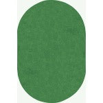 Joy Carpets Kids Essentials Oval Area Rug, Just Kidding, 12ft x 7ft6in, Grass Green