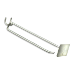 Azar Displays Metal Scan Hooks, 8in, Silver, Pack Of 50 Hooks