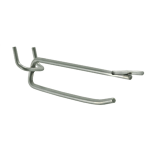 Azar Displays Galvanized Metal Flip Scan Hooks, 4in, Pack Of 50 Hooks