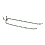 Azar Displays Galvanized Metal Flip Scan Hooks, 8in, Pack Of 50 Hooks