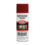 Rust-Oleum Industrial Choice 1600 System Multi-Purpose Enamel Spray Paint, 12 Oz, Gloss Cherry Red, Case Of 6 Cans