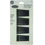 Impress Nylon Bobby Pins, 3-1/2in, Black, 60 Bobby Pins Per Pack, Case Of 288 Packs