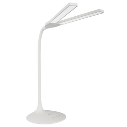 OttLite Pivot Dual-Shade LED Desk Lamp, 26inH, White