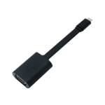 Dell USB/VGA Video Adapter - 1 x 24-pin Type C USB Male - 1 x 15-pin HD-15 VGA Female - Black