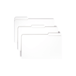 Smead 1/3-Cut 2-Ply Color File Folders, Legal Size, White, Box Of 100