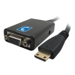 Comprehensive - Video / audio adapter - 19 pin mini HDMI Type C male to HD-15 (VGA), mini-phone stereo 3.5 mm female - 4 in