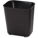 Rubbermaid Fire-Resistant Wastebasket, 7 Gallons, 15 1/2in x 14 1/2in, Black