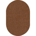 Joy Carpets Kids Essentials Oval Area Rug, Endurance, 7-1/2ft x 12ft, Brown