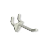 Azar Displays Glass-Filled Nylon Hooks, 2in, White, Pack Of 50 Hooks