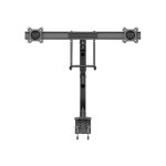 StarTech.com Desk Mount Dual Monitor Arm - Ergonomic VESA Mount 32in (17.6lb) Displays - Crossbar Handle for Full Motion - C-Clamp/Grommet