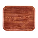 Cambro Camtray Rectangular Serving Trays, 14in x 18in, Java Teak, Pack Of 12 Trays