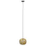 Lalia Home 1-Light Coastal Woven Paper Shade Pendant, 11-7/16inW, Natural