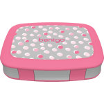 Bentgo Kids Prints 5-Compartment Lunch Box, 2inH x 6-1/2inW x 8-1/2inD, Pink Dots