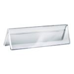 Azar Displays 2-Sided Acrylic Name Plates, 2in x 6in, Clear, Pack Of 10 Name Plates