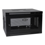 Tripp Lite SmartRack 6U Low-Profile Switch-Depth-Plus Wall-Mount Mini Rack Enclosure For Server