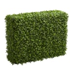 Nearly Natural Boxwood 39inH Artificial Indoor/Outdoor Hedge, 39inH x 29inW x 14inD, Green