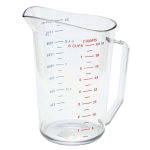 Hoffman Measuring Cups, 2 Qt, Clear, Pack Of 12 Measuring Cups