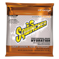 Sqwincher Powder Packs, Orange, 9.53 Oz, Case Of 80