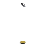 Koncept Royyo LED Floor Lamp, 45-1/2inH, Matte Black Body/Honeydew Felt Base Plate