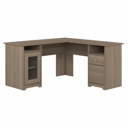 South Shore Kozack 60inW Computer Desk, Gray Oak