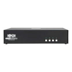 Tripp Lite Secure KVM Switch, Dual Monitor, DVI to DVI - 4-Port, NIAP PP3.0 Certified, Audio, CAC Support - KVM / audio switch - 4 x KVM / audio - 1 local user - desktop - TAA Compliant