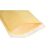 SKILCRAFT Kraft Lightweight Cushioned Mailers, 7 1/4in x 12in, Kraft, Pack Of 100 (AbilityOne 8105-00-117-9866)