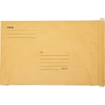 SKILCRAFT Kraft Lightweight Cushioned Mailers, 10 1/2in x 16in, Kraft, Pack Of 100 (AbilityOne 8105-00-117-9879)