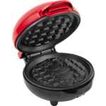 Nostalgia MyMini Personal Electric Waffle Maker, 3-3/4inH x 6-1/2inW x 5-1/4inD, Red Santa Claus