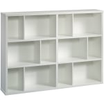 Sauder Select 45inH 12-Cube Bookcase, Soft White