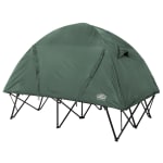 Kamp-Rite Double Compact Tent Cot, 59inH x 85inW x 55inD, Green