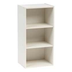 IRIS 3-Cube Modular Shelf Storage, 28-7/8inH x 14-7/16inW x 11-7/16inD, White