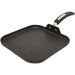 The Rock 10in Grill Pan with Bakelite Handles - Grilling, Cooking - Dishwasher Safe - Oven Safe - Black - Bakelite Handle - 6 / Case