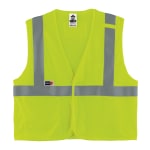 Ergodyne GloWear Flame-Resistant Hi-Vis Safety Vest, Type R, Class 2, 4X/5X, Lime