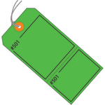 Partners Brand Claim Tags, 100% Recycled, 4 3/4in x 2 3/8in, Green, Case Of 1,000