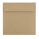 JAM Paper Square Envelopes, 6-1/2in x 6-1/2in, Peel & Seal, Brown, Pack Of 50 Envelopes