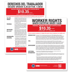 ComplyRight Federal Contractor Minimum Wage Poster, Bilingual, 11in x 17in