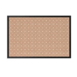 U Brands Fashion Cork Bulletin Board, 36in X 24in, Black Wood Frame, Actual Size 35in X 23in (2884U00-01)