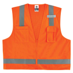 Ergodyne GloWear Safety Vest, Economy Surveyors 8249Z, Type R Class 2, X-Small, Orange