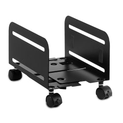 Mount-It! MI-7153 Rolling CPU Stand, 6.88inH x 10.25inW x 5inD, Black