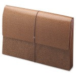 Smead Leather-Like Expanding Wallet, Legal Size, 5 1/4in Expansion, Tyvek Lined, 30% Recycled, Brown