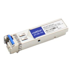 AddOn Brocade 10G-SFPP-BXU Compatible SFP+ Transceiver - SFP+ transceiver module (equivalent to: Brocade 10G-SFPP-BXU) - 10 GigE - 10GBase-BX - LC single-mode - up to 6.2 miles - 1270 (TX) / 1330 (RX) nm