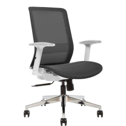 HON Solve Fabric Mid-Back Task Chair, ReActiv Back, Midnight/Black