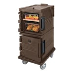 Cambro UPC600 Ultra Camcart Food Pan Cabinet, 45inH x 21-1/2inW x 27-1/8inD, Dark Brown