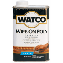 Watco Wipe-On Polyurethane, 32 Oz, Clear Satin, Pack Of 6 Cans